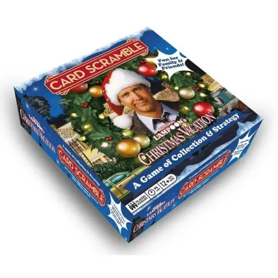Aquarius Puzzles Christmas Vacation Card Scramble Board Game image {1}