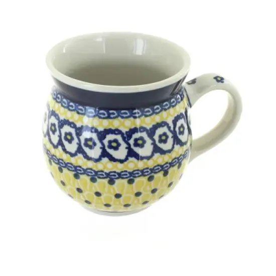 Blue Rose Polish Pottery Ceramika Artystyczna Bubble Mug image {28}