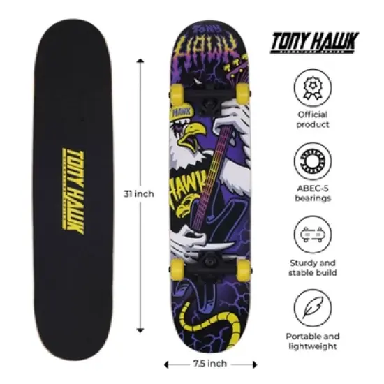 Tony Hawk 31'' Series 1 Standard Skateboard - Blue image {3}