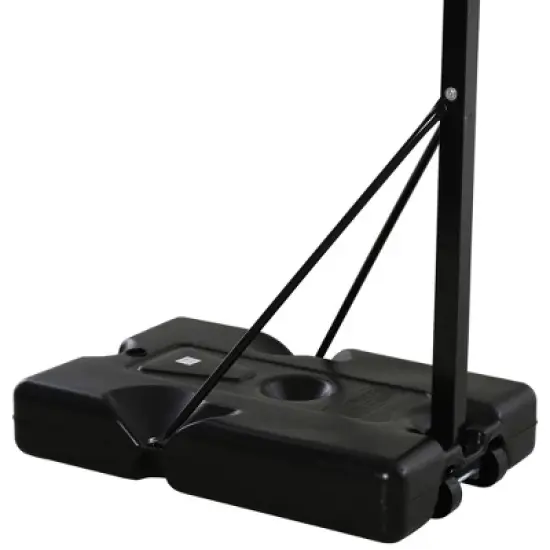 Soozier Portable Basketball Hoop System Stand with 34in Backboard, Wheels, Height Adjustable 8FT-10FT for Indoor Outdoor Use image {5}