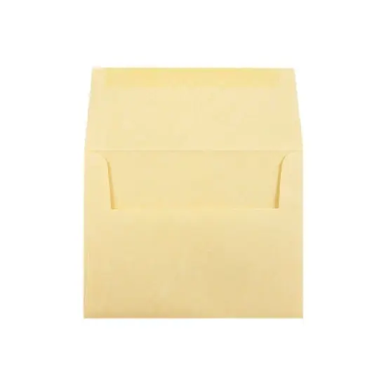 JAM Paper A2 Parchment Invitation Envelopes 4.375" x 5.75" Antique Gold Recycled 25/Pack (55574) image {1}