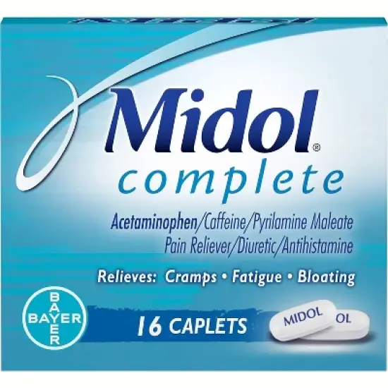 Midol Complete Multi-Symptom Relief, Maximum Strength, Caplets,16 Count image {3}