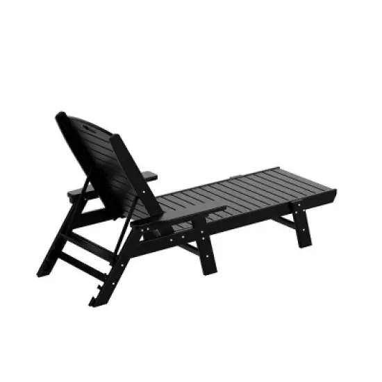 WestinTrends Adirondack Outdoor Chaise Lounge for Patio Garden Poolside (Set of 2) image {6}