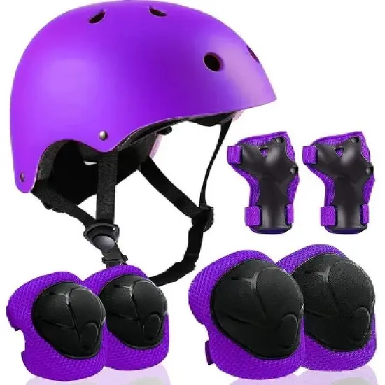 Evita Adjustable Helmet for Ages 5-16 Kids with Elbow Knee Wrist Pads image {3}