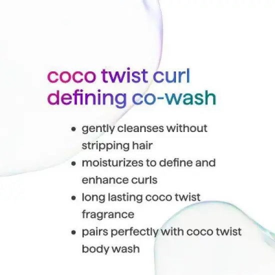 Method Coco Twist Curl Defining Sulfate & Silicone Free Coconut Co-Wash Shampoo - 13.5 fl oz image {5}