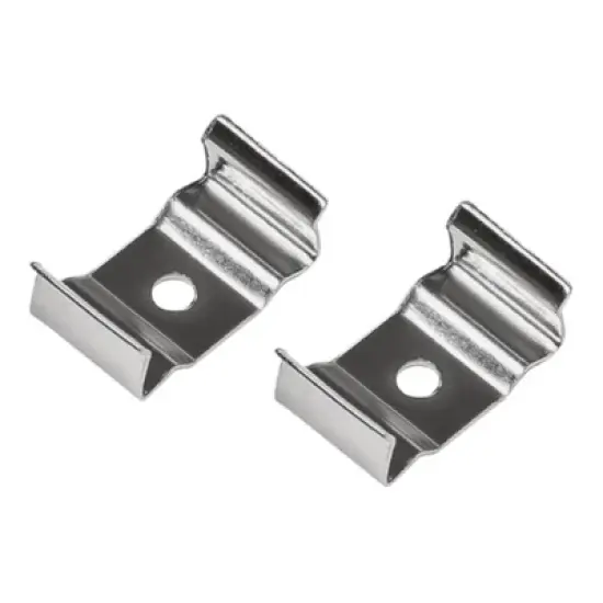SUNPACK Flush Hanging Clips, Silver (2 Clips Per Pack) image {1}