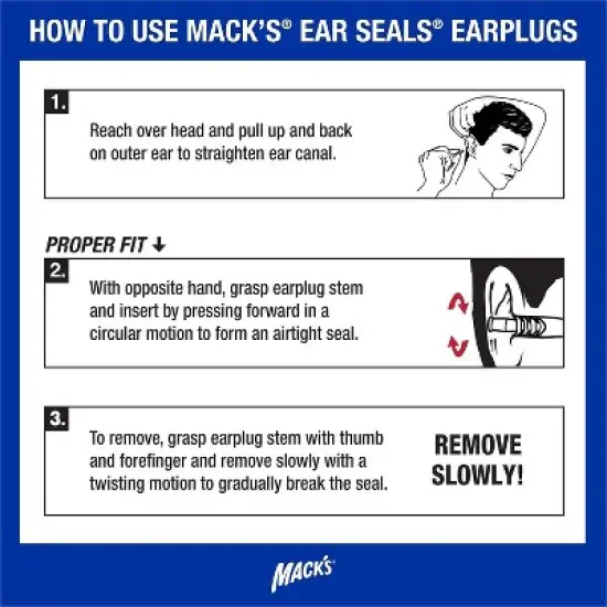 Macks Ear Seals Earplugs, 1 Pair image {6}