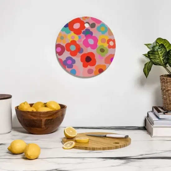 Garima Dhawan poppy 6 Cutting Board - Round image {2}