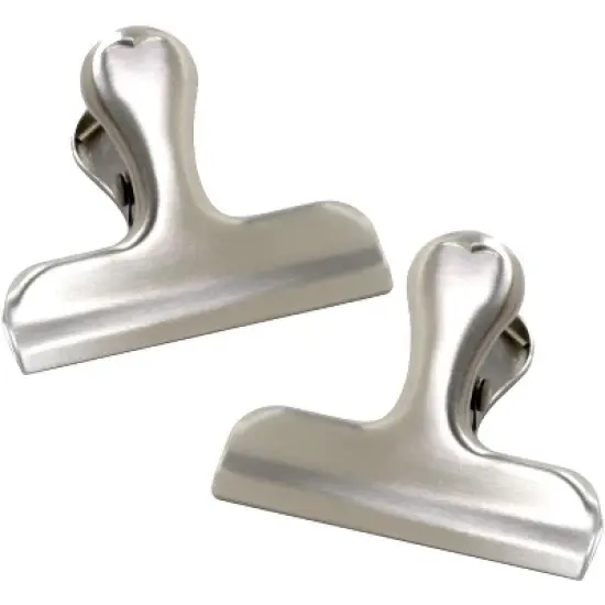 Norpro Stainless Steel Food Storage Mini Bag Clips - 2 Pack image {4}