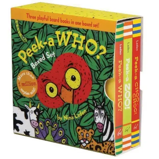 Peek-A Who? Boxed Set - (Peek-A-Who?) by  Nina Laden (Hardcover) image {1}