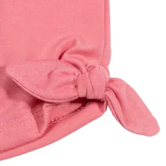 Mickey Mouse & Friends Minnie Baby Girls Tie Knot T-Shirt Shorts Set Pink/White/Blue  image {3}