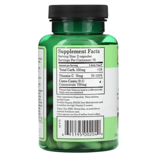Whole World Botanicals Royal Camu, 350 mg, 140 Veg Capsules image {1}