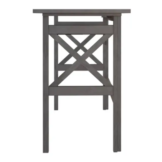Xander Foldable Desk Oyster Gray - Winsome image {3}