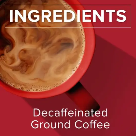 Folgers Classic Medium Roast Ground Coffee - Decaf - 19.2oz image {3}