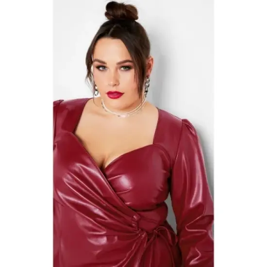 Women's Plus Size Cindy Dress - red | CITY CHIC image {3}