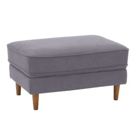 Mulberry Fabric Upholstered Modern Ottoman - CorLiving image {2}