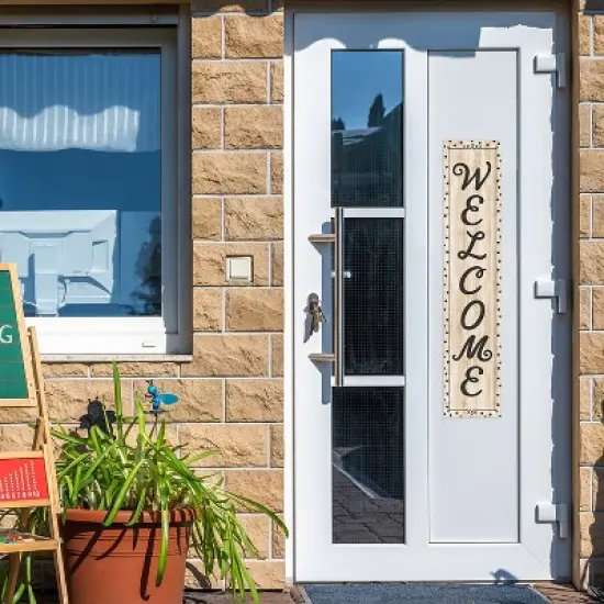 Creative Teaching Press&reg; Black, White, and Wood Welcome Banner, 8" x 39" image {3}