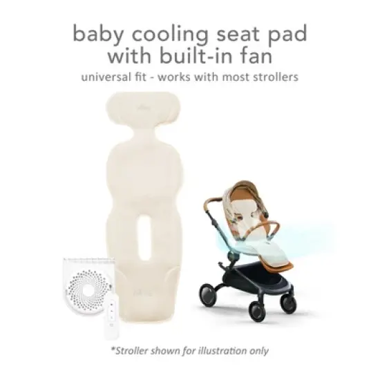 mima&reg; flo baby cooling seat liner Beige One size image {7}