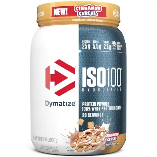 Dymatize 100% Whey Isolate Protein Powder - Cinnamon Cereal - 21.5oz/20 Servings image {7}