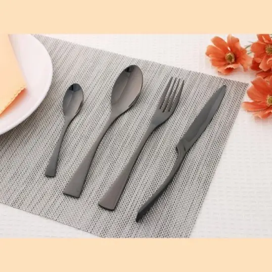 REGALWOVEN Stainless Steel Silverware Set Flatware with Knife 4 Pieces image {4}