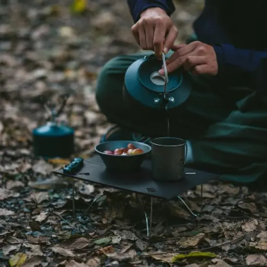 Naturehike Ultralight Folding Camping Table, Aluminum Beach Compact Backpacking Table with Carry Bag for Backpacking Camping Hiking Beach Picnic image {5}