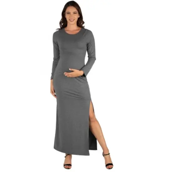 Long Sleeve Maxi Masternity Dress image {5}
