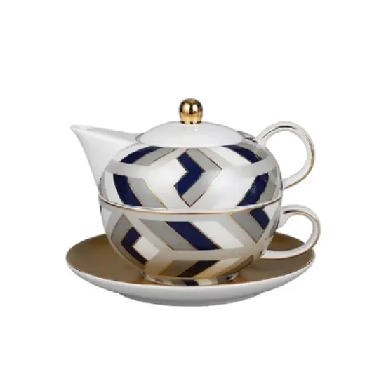 The Elegance in Porcelain Tea Service Collection - Tea for one Tea Set image {5}