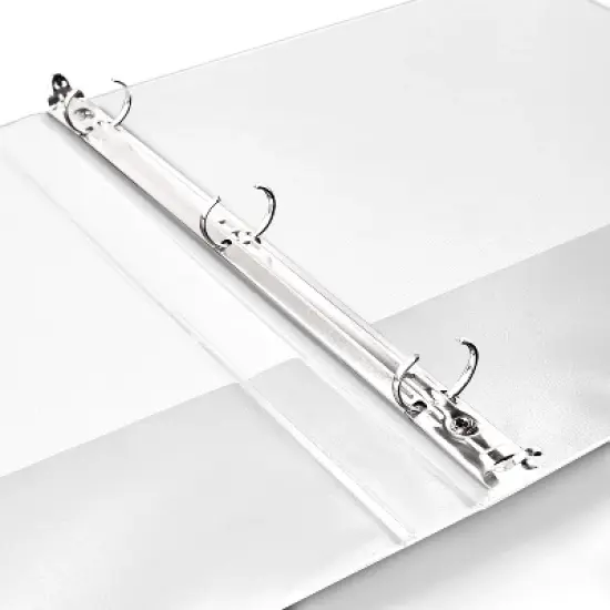 Avery Economy View 3 Ring Binder, 1/2 Inch Round Rings, 3 White Binders (05706) image {5}