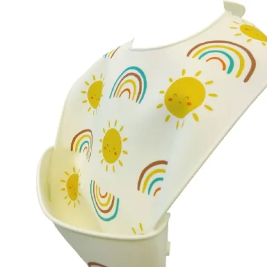 Neat Solutions Toddler Silicone Fold Down Bib - Neutral image {7}