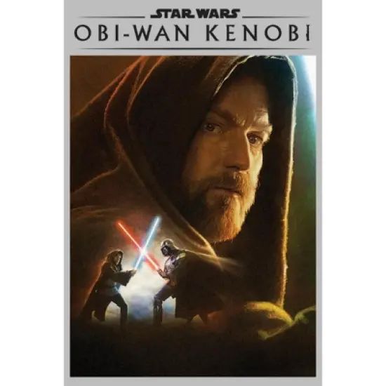 Men's Star Wars: Obi-Wan Kenobi Darth Vader vs Kenobi Artistic Lightsaber Duel T-Shirt image {1}