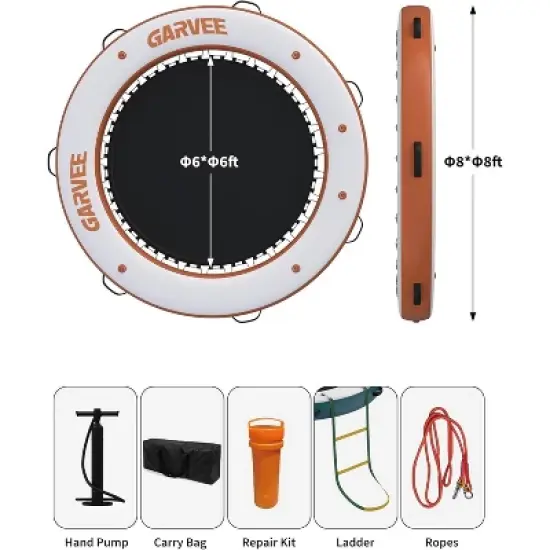 Acekool Floating Water Hammock - 3 Shapes for Water Fun image {3}