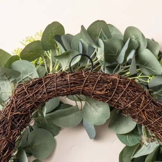 20" Faux Seeded Eucalyptus with Berry Wreath - Hearth & Hand&trade; with Magnolia image {3}
