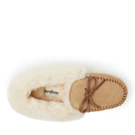 Dearfoams Women's Genuine Suede Foldover Moccasins image {3}