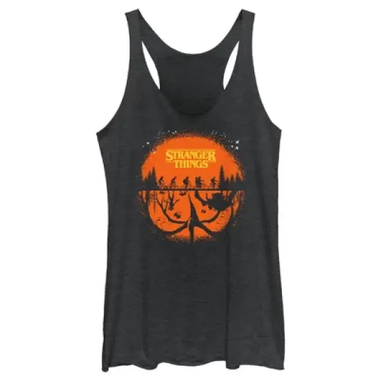 Women's Stranger Things Two Planes Collide Racerback Tank Top image {3}