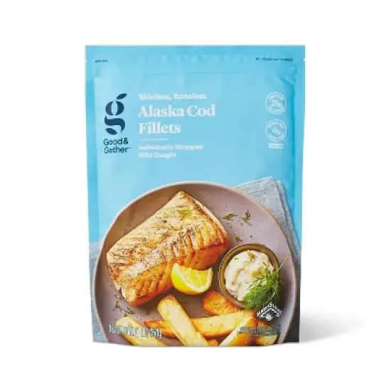 Alaska Cod Skinless Boneless Fillets - Frozen - 16oz - Good & Gather&trade; image {3}