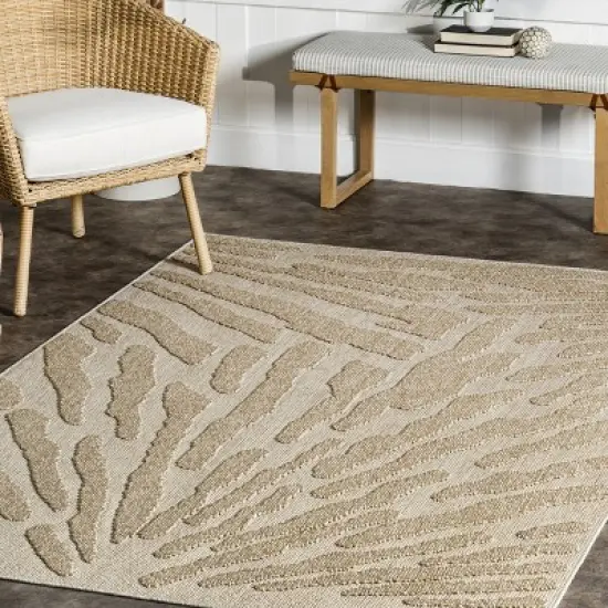 nuLOOM Kisha Transitional Abstract Indoor/Outdoor Patio Area Rug image {8}
