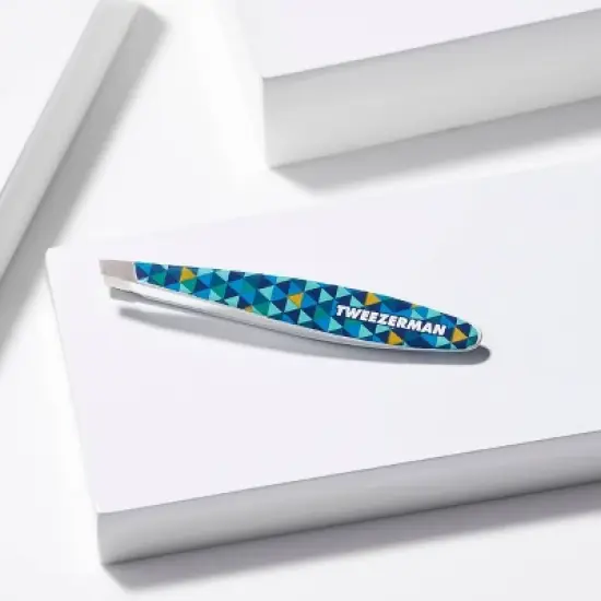 Tweezerman Mini Slant Tweezer - Blue Mosaic image {2}