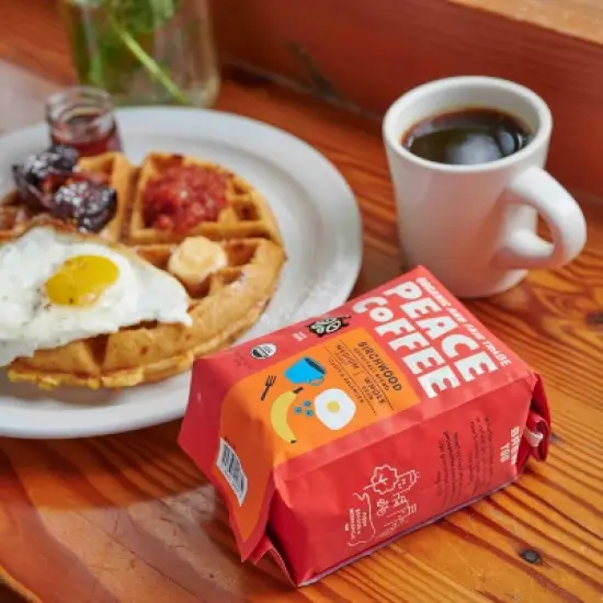 Peace Coffee Birchwood Breakfast Blend Medium Roast Whole Bean Coffee - 36oz/3ct image {3}