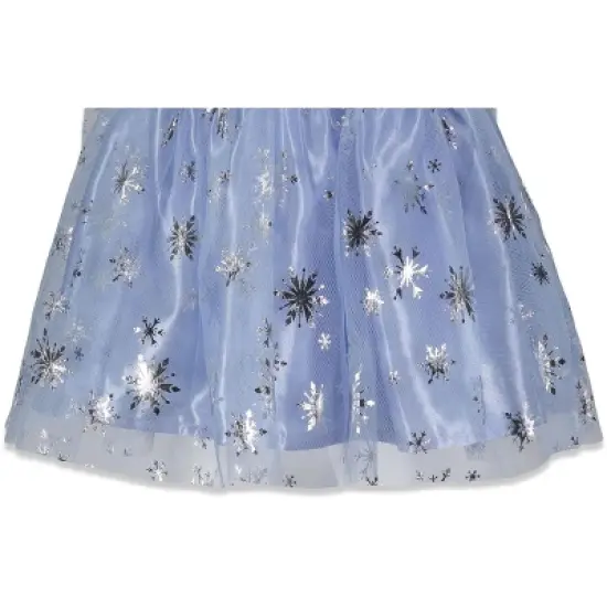 Disney Frozen Princess Anna Elsa Girls Cosplay Costume Gown and Headband Little Kid to Big Kid  image {5}