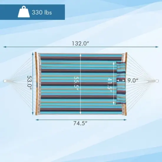 Tangkula Hammock Chair with Stand Portable Bag Cushion Pillow Heavy Duty Frame image {4}