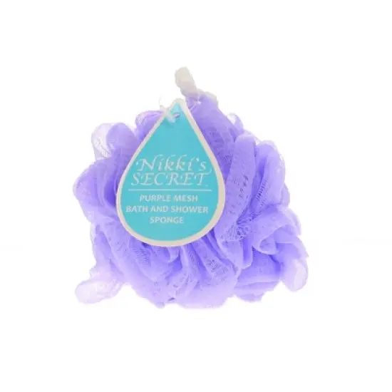 Nikki Secret Purple Mesh Bath and Shower Sponge image {6}