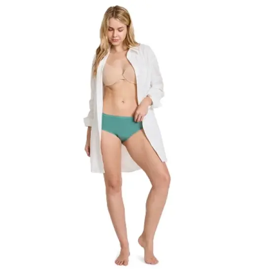 Jockey Women's Worry Free Cotton Stretch Moderate Absorbency Hipster image {3}