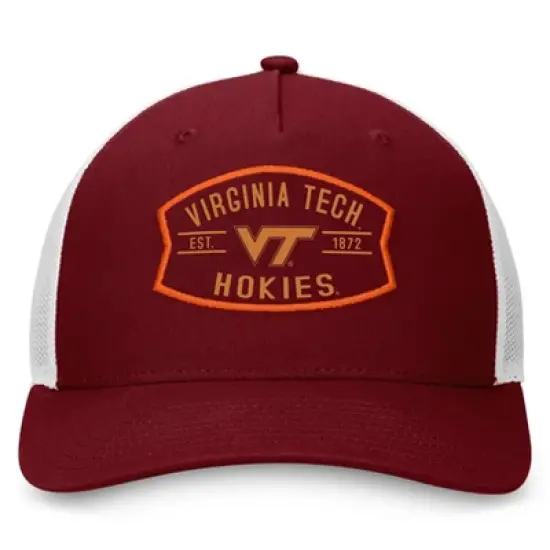 NCAA Virginia Tech Hokies Structured Domain Cotton Hat image {1}