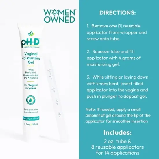 pH-D Feminine Health Boric Acid Moisturizing Gel - 14ct image {5}