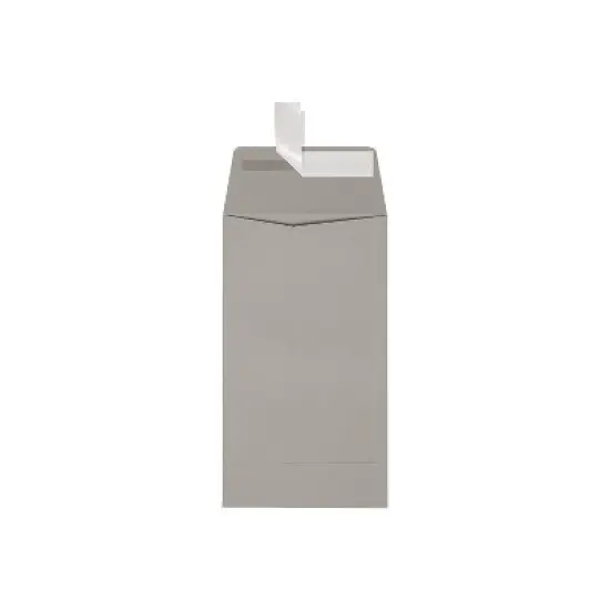 JAM Paper Self Seal #5 1/2 Coin Envelopes 3 1/8" x 5 1/2" Pastel Gray 50/Pack (512CO-28GK-50) image {2}