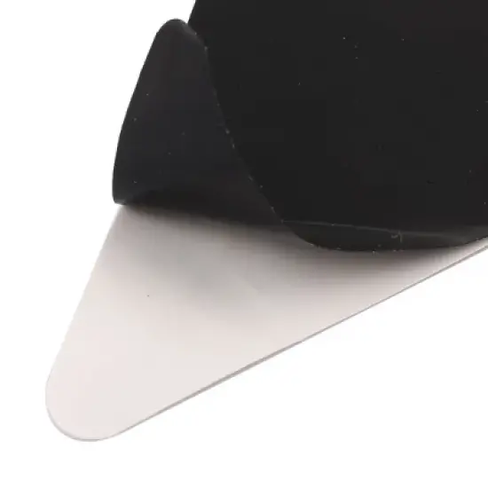 PiccoCasa Home Reusable Non Slip Underlay Silicone Rug Grip 6" x 4.3" x 0.12" Black 4 Pcs image {1}