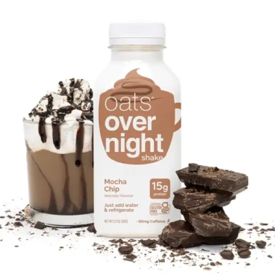 Oats Overnight Mocha Chip Shake - 2.2oz image {1}