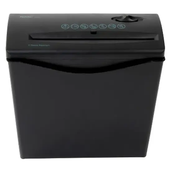 Royal&reg; JS55 5-Sheet Crosscut Shredder with Basket in Black image {4}