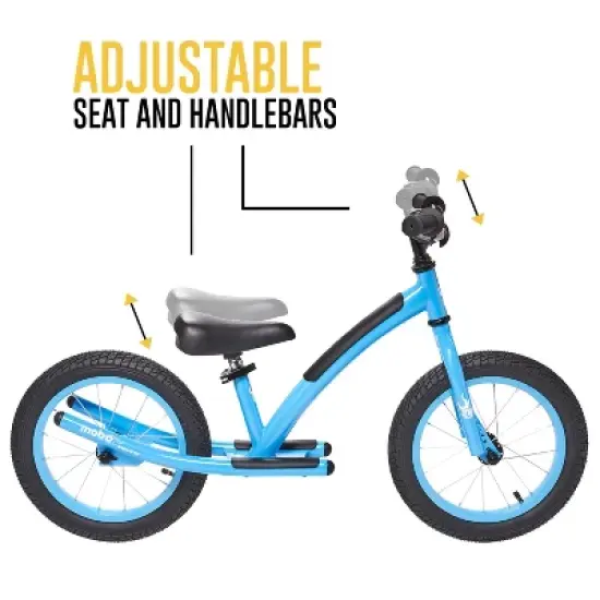 Mobo Explorer X 14" Kids' Balance Bike - Blue image {1}