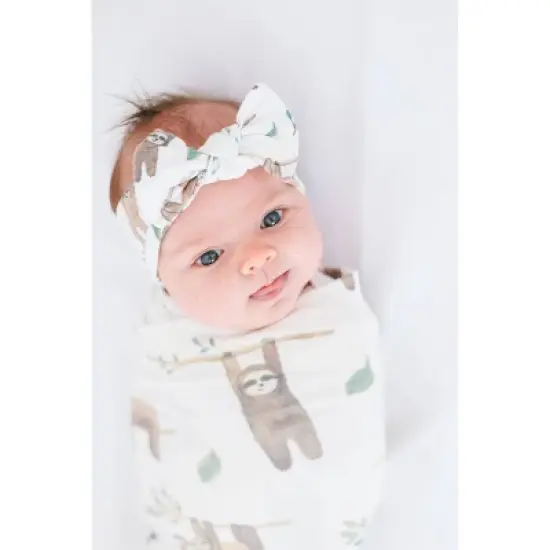 Copper Pearl Knit Swaddle Blanket image {2}